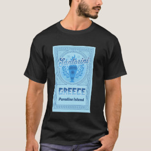 T-shirt Santorin Grèce île vacances Santorin grec