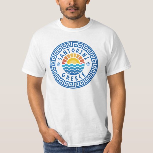 T-shirt Santorin, Grèce - Soleil Et Mer (Devant)
