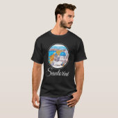 T-shirt Santorin Peinture Grèce Souvenir (Devant entier)
