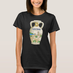 T-shirt Santorini City Grèce cadeau souvenir pour les femm