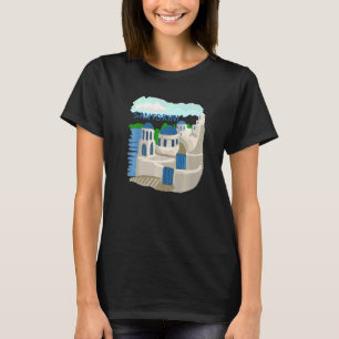 T-shirt Santorini City Grèce cadeau souvenir pour les femm