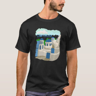 T-shirt Santorini City Grèce cadeau souvenir pour les femm
