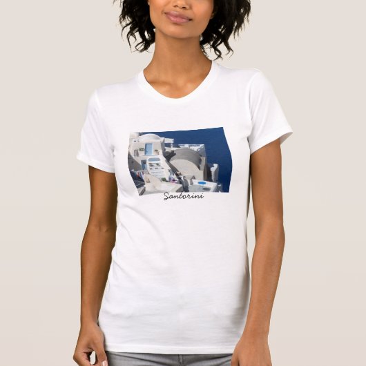 T-shirt Santorini, Grèce (Devant)