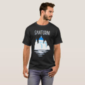 T-shirt Santorini Island Greece  Ellada Vertical Greek Isl (Devant entier)