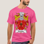 T-shirt Santos Coat of Arms Family<br><div class="desc">Santos coat of Arms Family Crest .Check out our family t shirt selection for the very best in unique or custom,  handmade pieces from our shops.</div>