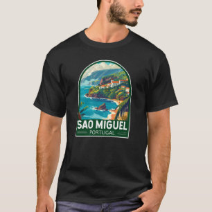 T-shirt Sao Miguel Island Portugal Travel Art