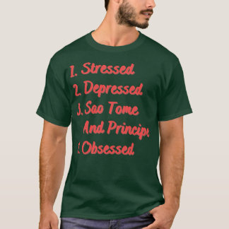 T-shirt Sao Tomé-et-Principe en dépression