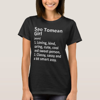 T-shirt Sao Tomean Girl Sao Tomé & Principe drôle Pays