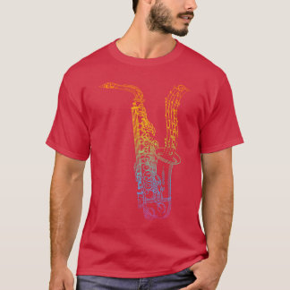 T-shirt Saophone avec notes musicales Saophone Music Lover