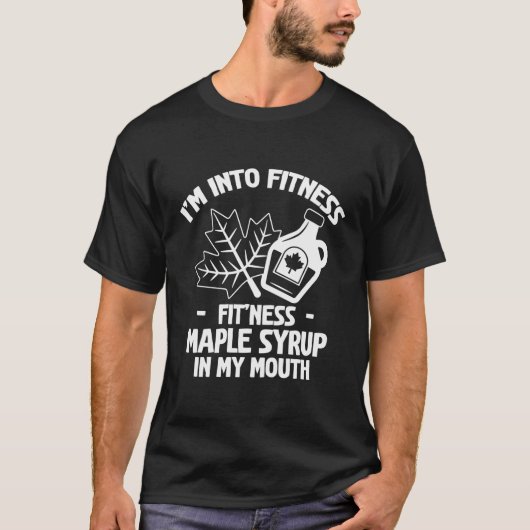 T-shirt Sap Maple Tree Tapping Fit'Ness Maple Sirop Dans M (Devant)
