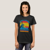T-shirt Sapelo Island Georgia Retro Throwback Surf & plage (Devant entier)