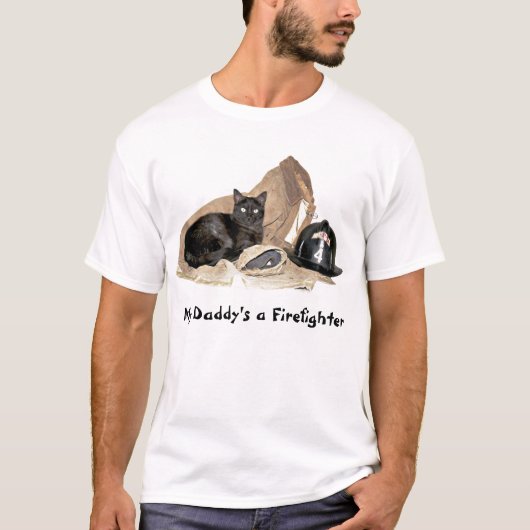 T-shirt Sapeur-pompier de chat (Devant)