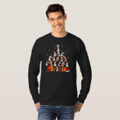 T-shirt sapin de Noël des pingouins (Devant entier)