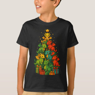T-shirt Sapin de Noël Dragon Drôle de Noël Dragon