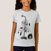 T-Shirt Sapin de Noël gothique (Devant)