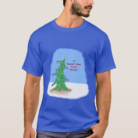 T-shirt sapin de Noël pas parfait (Devant)