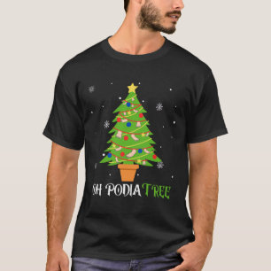 T-shirt Sapin de Noël Podologie Podologue Médical Pied Est