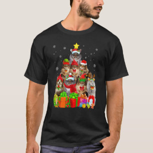 T-shirt Sapin de Noël pour chat laid Chat de forêt norvég