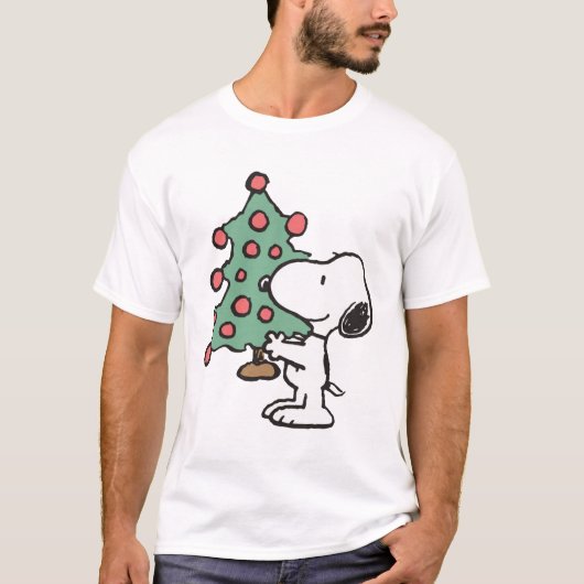 T-shirt sapin de noël snoopy (Devant)