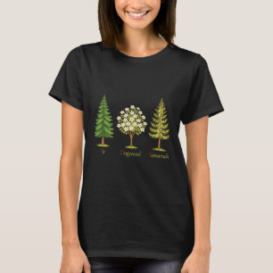 T-shirt Sapin subtil cornouiller tamarack anti Trump natur