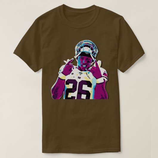 T-shirt Saquon Barkley 80s rétro (Design devant)