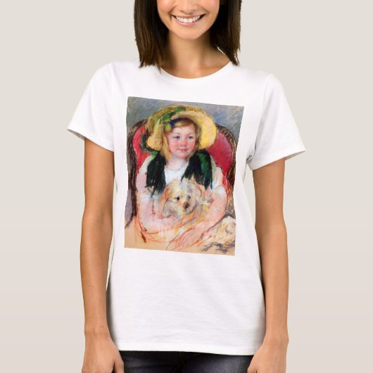 T-shirt Sara avec son chien, Cassatt (Devant)