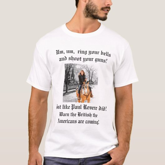 T-shirt Sara Palin/Paul Revere (Devant)