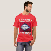 T-shirt Sarah Huckabee Sanders For Governor Arkansas Flag  (Devant entier)