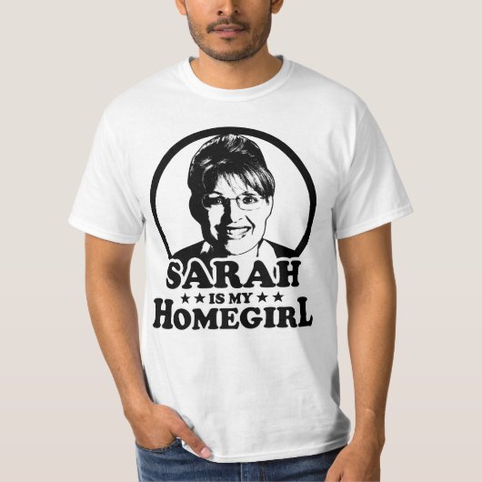 T-shirt Sarah Palin est mon Homegirl (Devant)