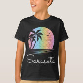 T-shirt Sarasota Floride Vacances Famille Plage Groupe Cad (Devant)
