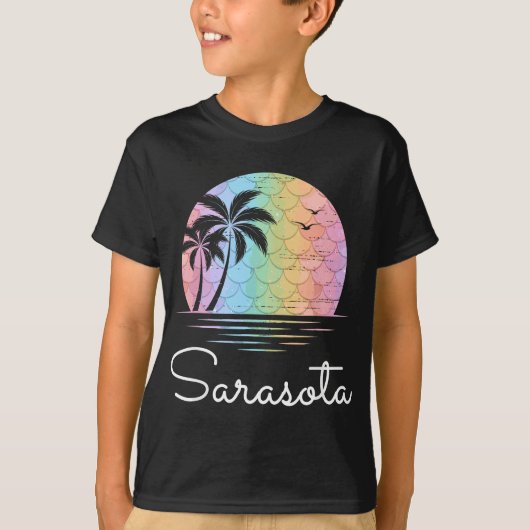 T-shirt Sarasota Floride Vacances Famille Plage Groupe Cad (Devant)