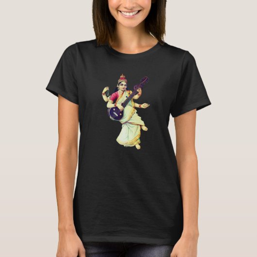 T-shirt Saraswati, déesse hindoue (Devant)