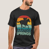 T-shirt Saratoga Springs New York Toga Horse Racing 3 (Devant)