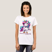 T-SHIRT SARCASM IS MY SPARKLE CUTE UNICORN (Devant entier)