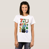T-shirt Sarcastic black cat and Lucky charms (Devant entier)