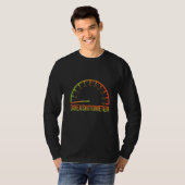 T-shirt Sarcastic Car  Giveashitometer Car Enthusiast (Devant entier)