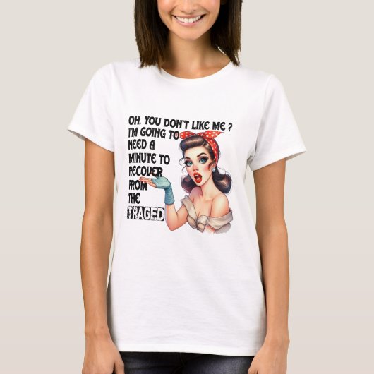 T-shirt Sarcastic Funny Cite Un Cadeau Pour Son Design Rét (Devant)