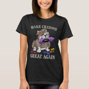 T-shirt Sarcastic Make Crayons Great Officer Famille
