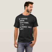 T-shirt Sarcastique Agent de vente d'assurance drôle Dire  (Devant entier)
