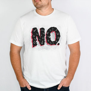 T-shirt Sarcastique antisociale bizarre Pas de typographie