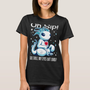 T-shirt Sarcastique Axolotl Humour Vin Cute Axolotl