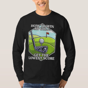 T-shirt Sarcastique Golf Inspiré Sarcasme Golf relié