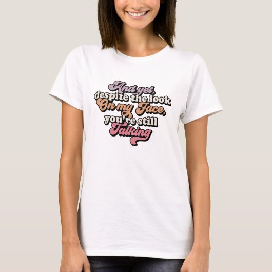 T-shirt sarcastique super rétro (Devant)