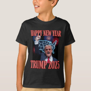 T-shirt Sarcastique Trump Bonne Année 2025 47e Président