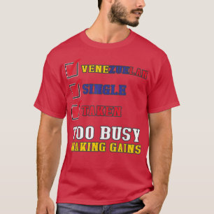 T-shirt Sarcastique vénézuélienne gymnase drôle Drapeau vé