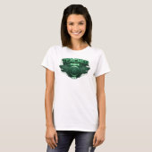 T-shirt sarcelle captivant MODE ENSEIGNEMENT DÉSAC (Devant entier)