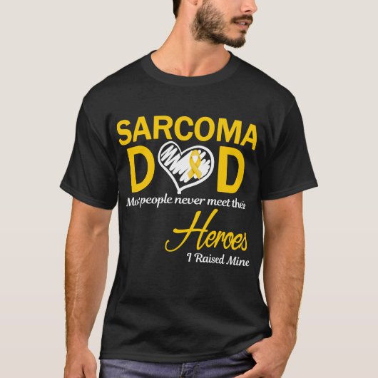 T-shirt Sarcoma Papa J'Ai Levé La Mienne (Devant)