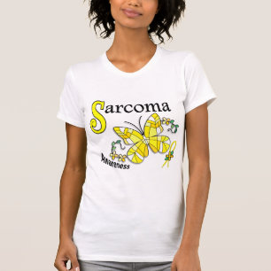 T-shirt Sarcome du papillon 2 en verre souillé