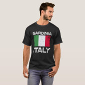 T-shirt Sardaigne Italie Drapeau Conception Fière Drapeau (Devant entier)