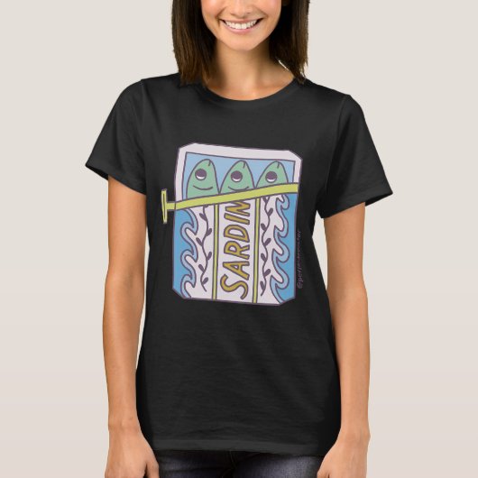 T-shirt Sardines bleues (Devant)